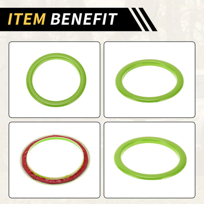 AC Vent Dashboard Decoration Rings for Toyota Tundra (2014-2021) - 4 Pcs Green