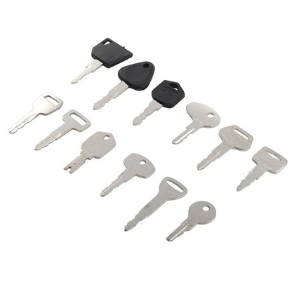 12 x Forklift Ignition Keys Set for JCB, Volvo, Yale, Caterpillar
