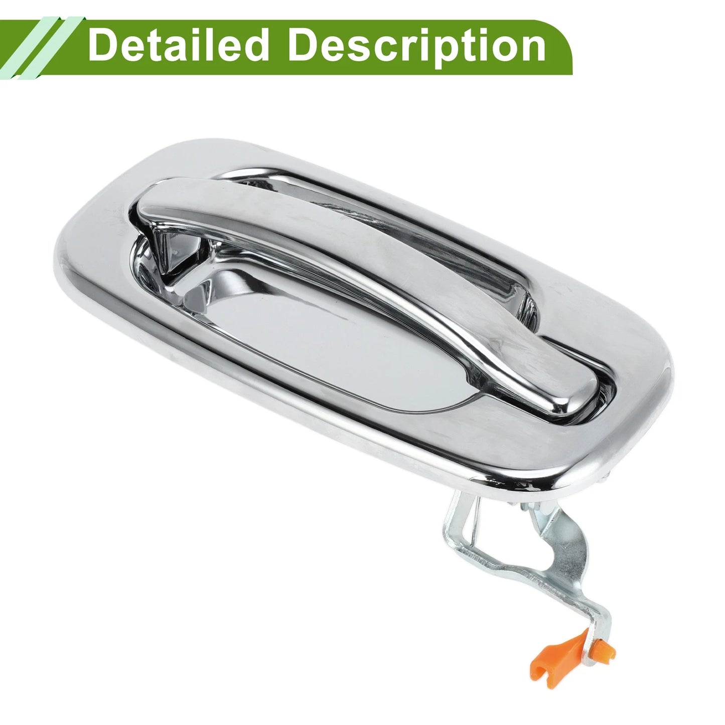 Exterior Door Handle for Chevrolet & GMC Models Silver Tone Rear Right
