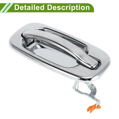 Exterior Door Handle for Chevrolet & GMC Models Silver Tone Rear Right