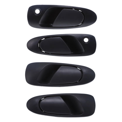 4 x Front & Rear LH + RH Door Handle Outer Black for Honda Civic (1991–1995)