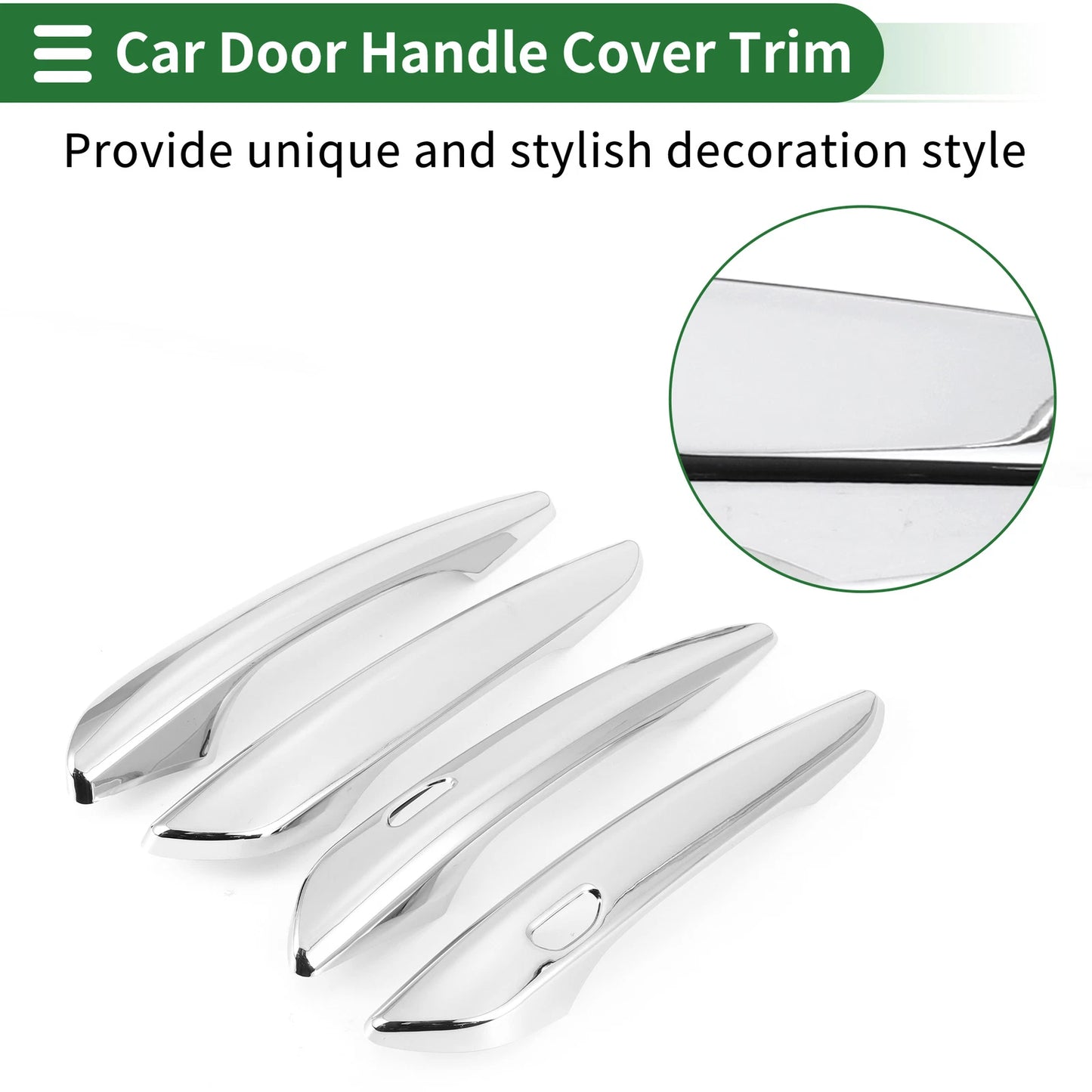 Door Handle Cover Trim for Mazda 3 (2019-2023) Silver Tone