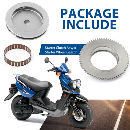 Starter Clutch Assy And Wheel Gear for Yamaha Zuma 50 YW50 (2002–2011)