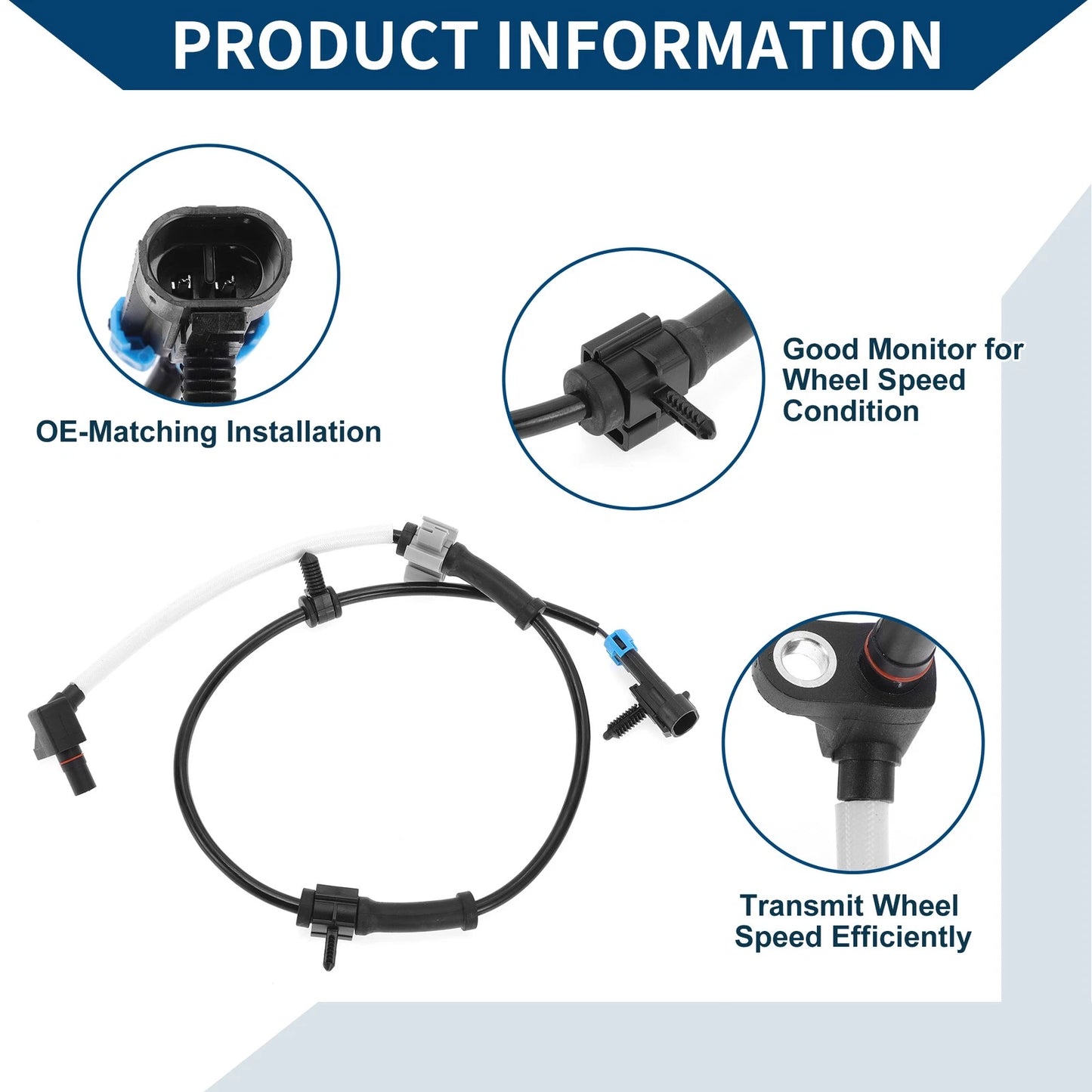 ABS Wheel Speed Sensor for Chevrolet Express 2500 Front