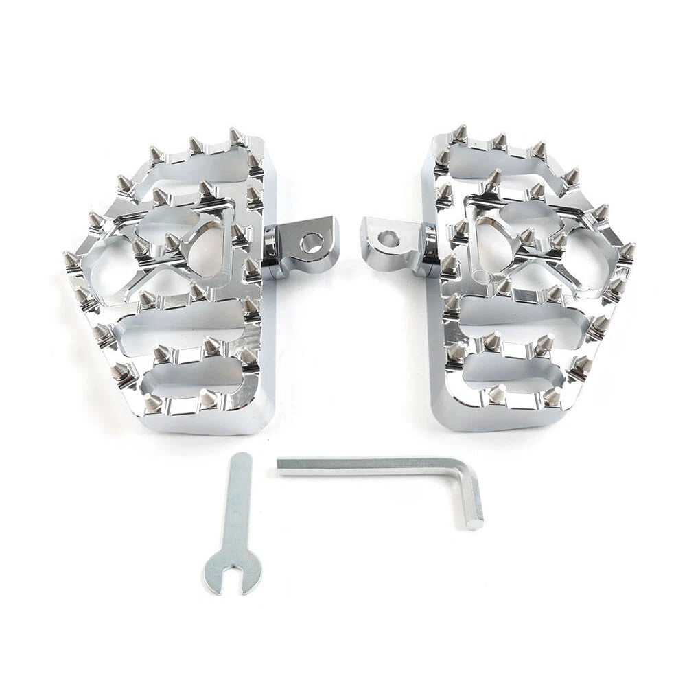 Wide MX Style Foot Pegs for Harley Touring Sportster Softail Dyna