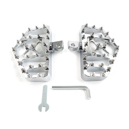 Wide MX Style Foot Pegs for Harley Touring Sportster Softail Dyna