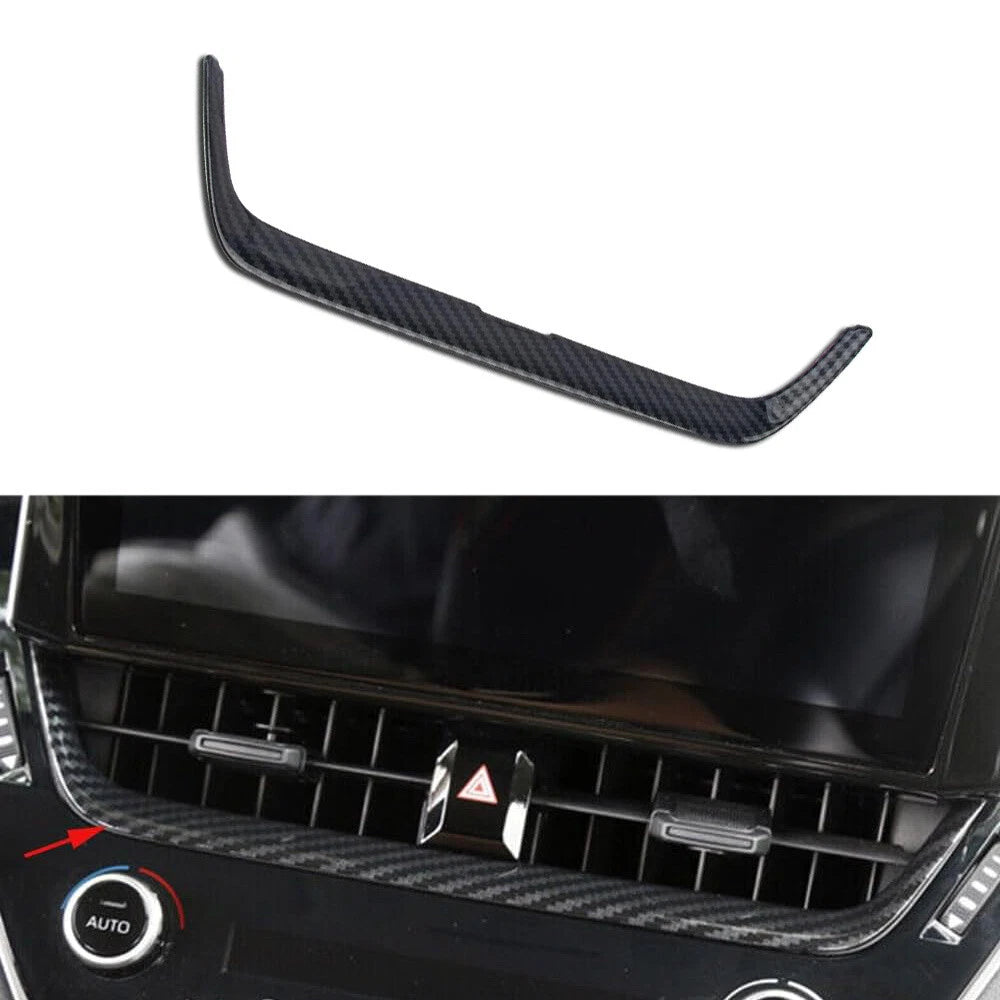Dashboard Center Air Vent Cover Trim for 2019-2024 Toyota Corolla Carbon Fiber