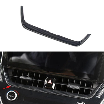 Dashboard Center Air Vent Cover Trim for 2019-2024 Toyota Corolla Carbon Fiber