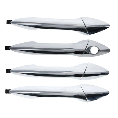 4 pc Front Rear Left & Right Door Handle Outer Chrome for Hyundai i30 GD (2012–2017)