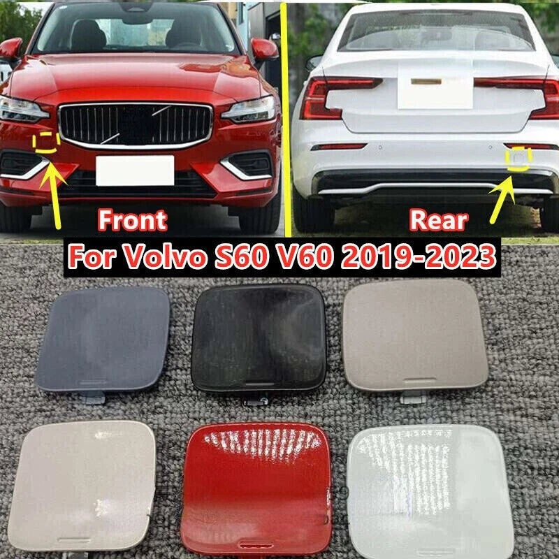 2 x Tow Hook Eye Cap Covers for Volvo S60 V60 (2019–2023)