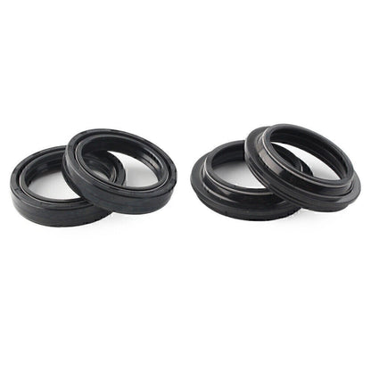 4 x Black 43x55mm Motorcycle Front Fork Damper Shock Absorber Seal