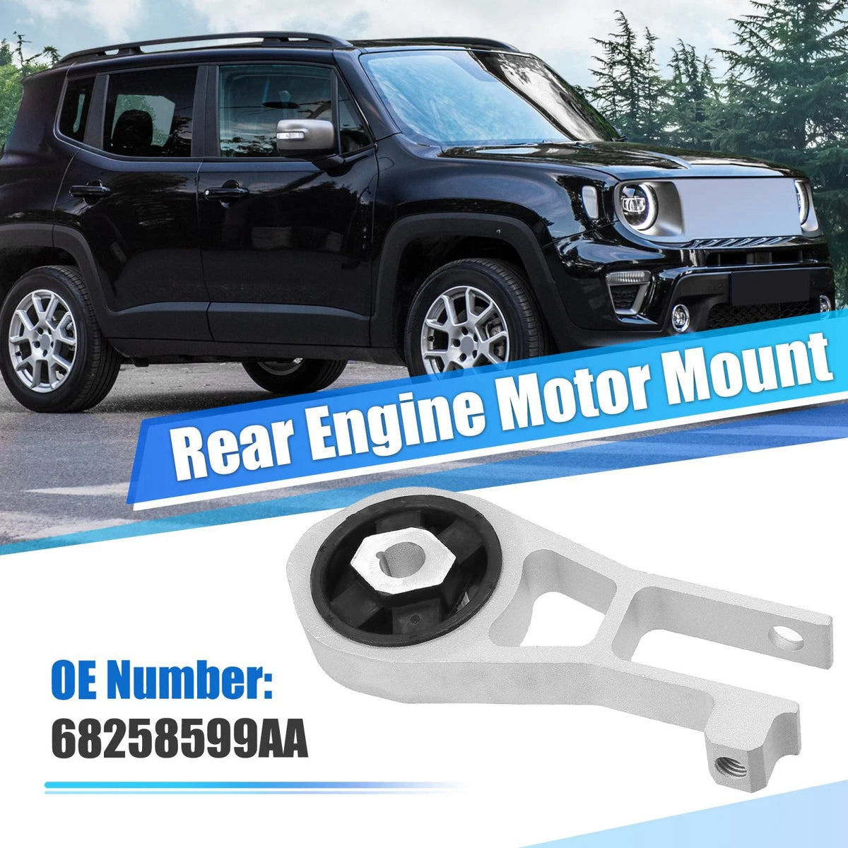 Rear Engine Motor Mount for Jeep Renegade, Fiat 500X (2015-2018)