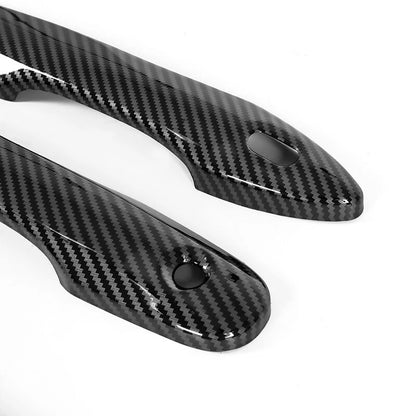 Carbon Fiber Door Handle Cover Trim Overlay Cap Set for 2018-2023 Toyota Camry