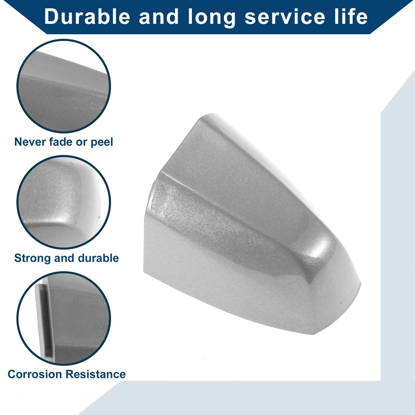 Exterior Door Handle Cover Trim for BMW X1 X2 X5 X6 2014-2019 Silver Tone