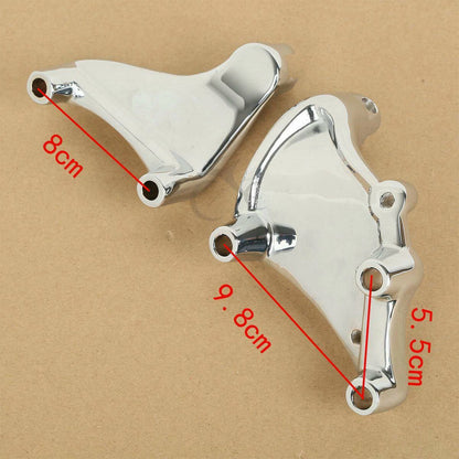 Chrome Passenger Footpeg Mount Bracket for Harley Sportster 883 1200 (14-22)