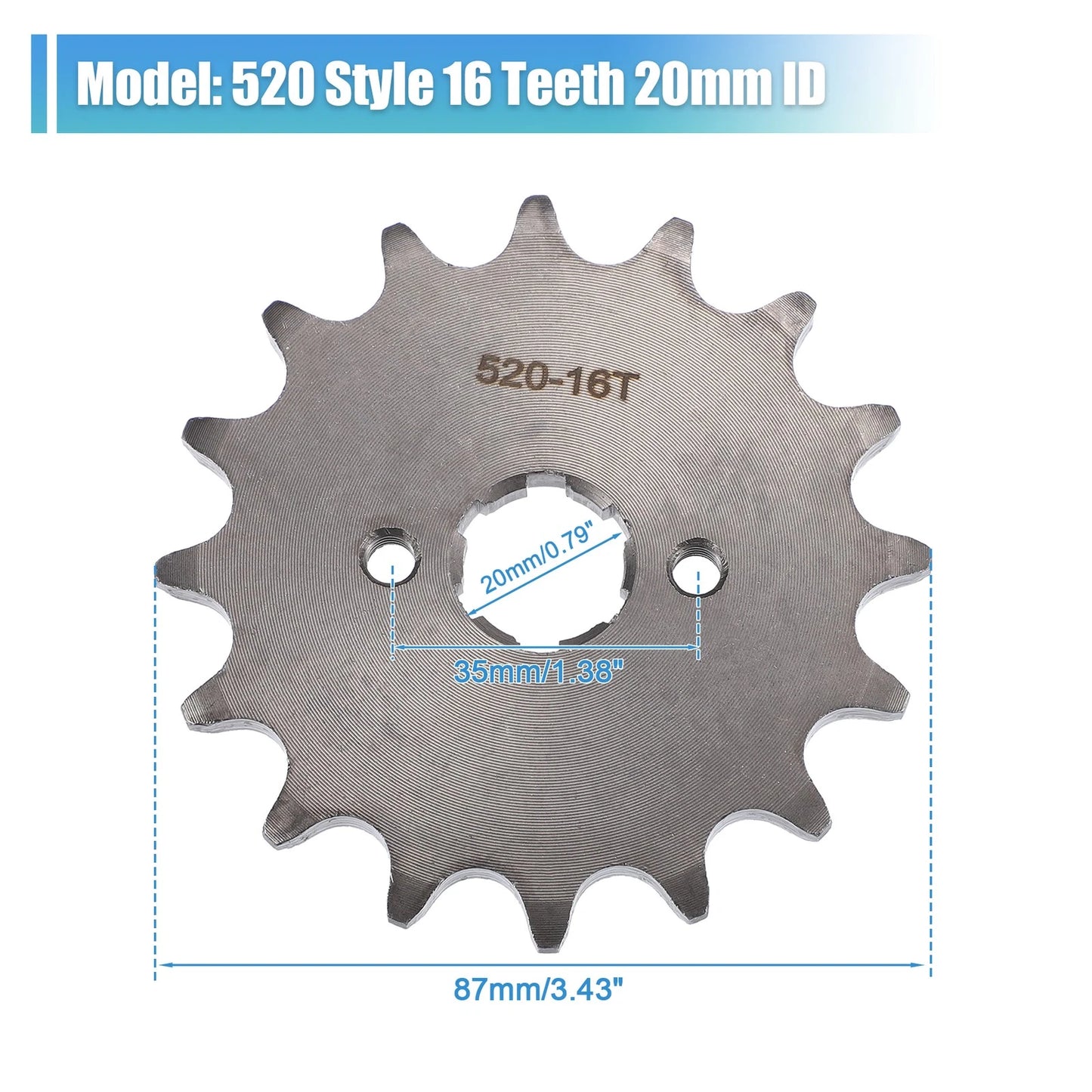 Style 16 Teeth Front Engine Sprocket for Dirt Pit Bike ATV