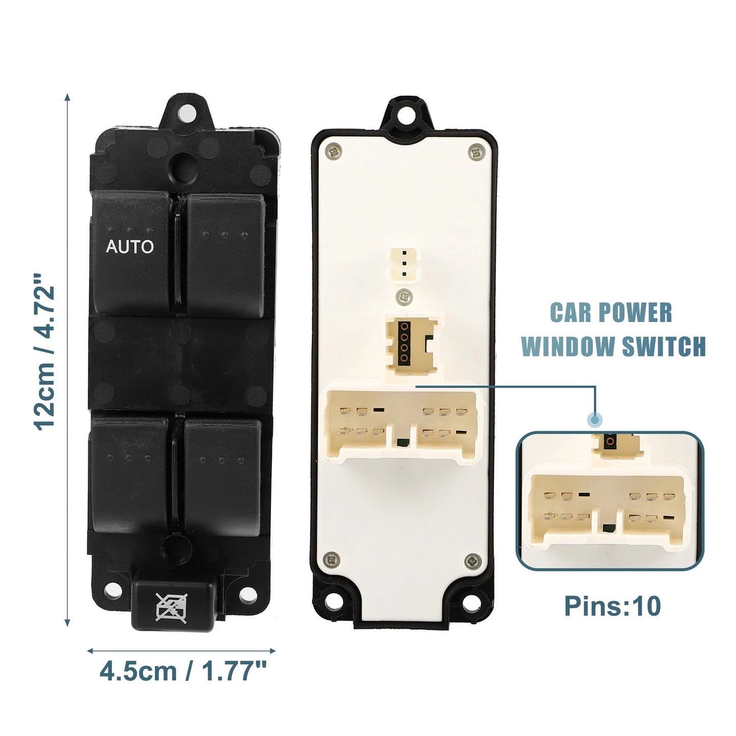 Power Window Master Control Switch Driver Side for Mazda 3 (2004-2009)