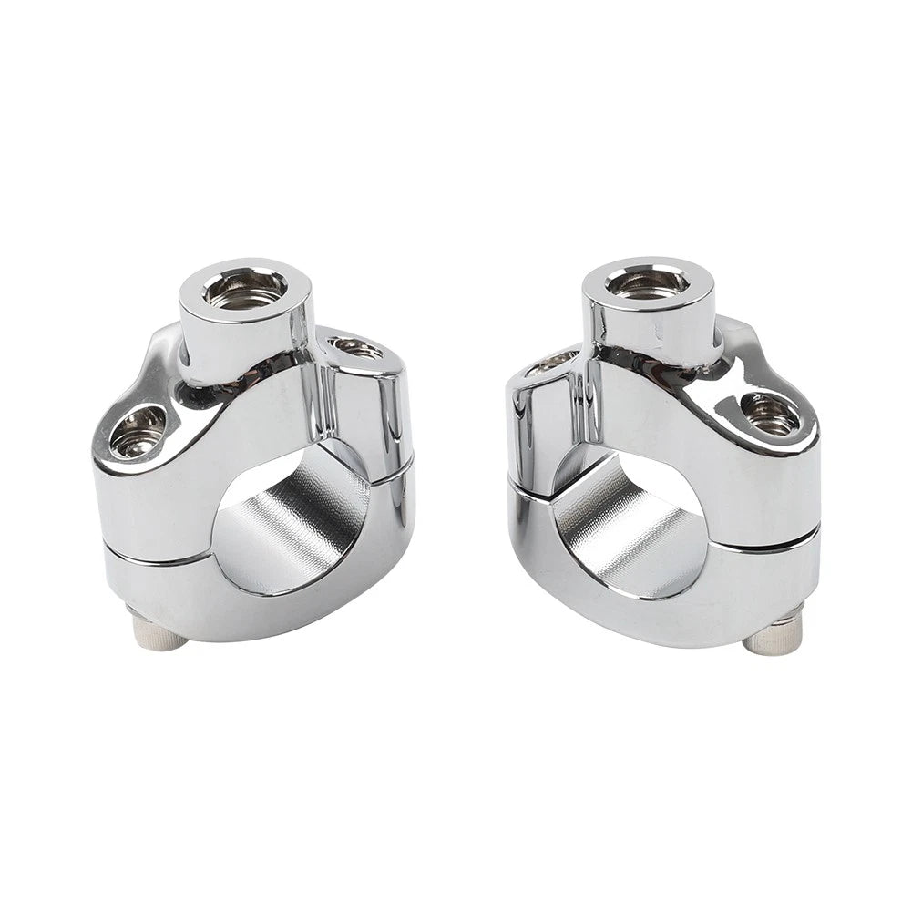 1.25" Handlebar Risers for Harley Softail FXSTC Custom (2006-Current) Chrome