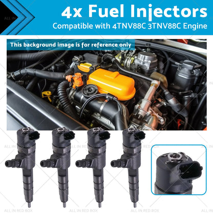 4x Fuel Injectors for 4TNV88C 3TNV88C Engine