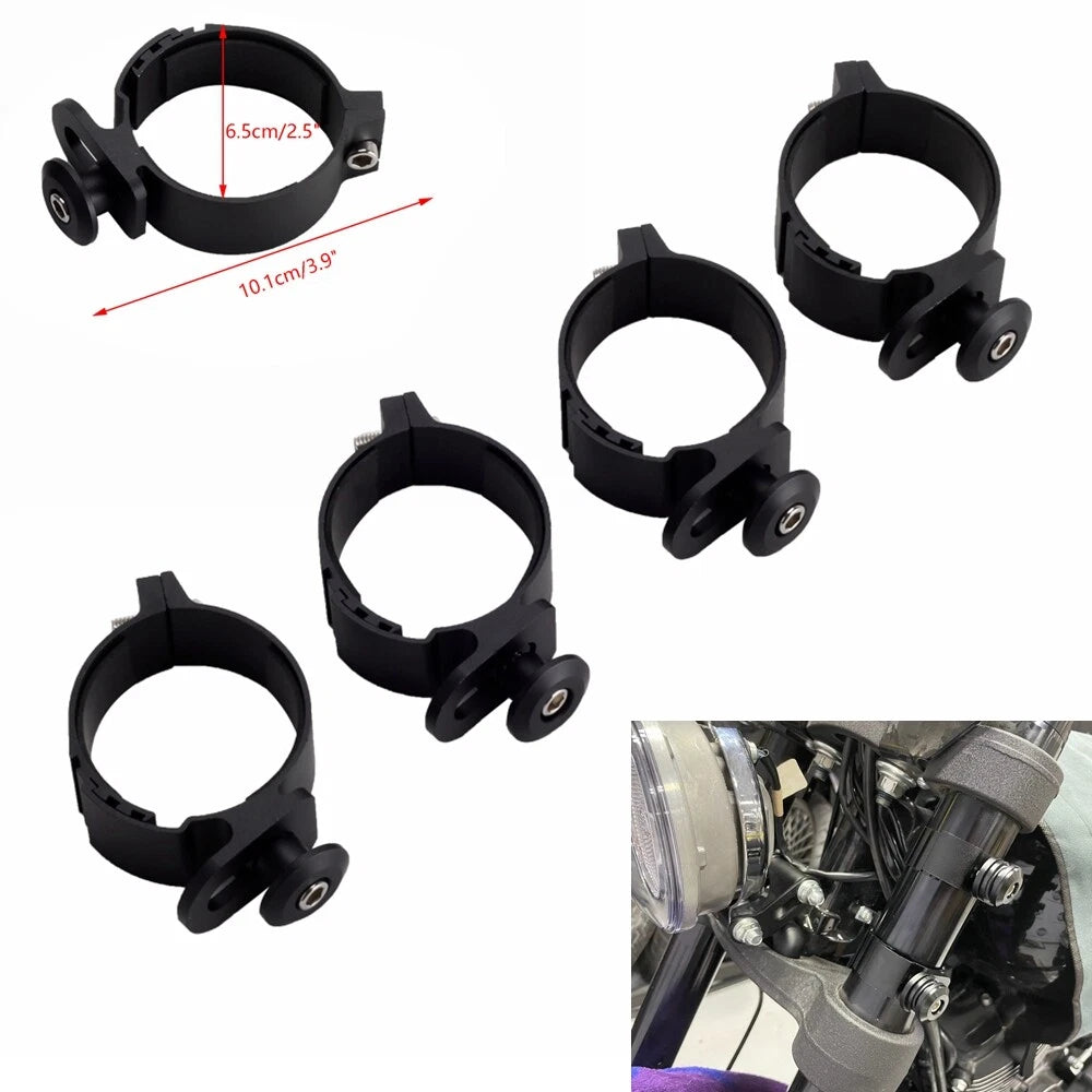 Front Fairing Windshield 48-55mm Fork Mount Clamp for Harley Road Glide (2008-2023)