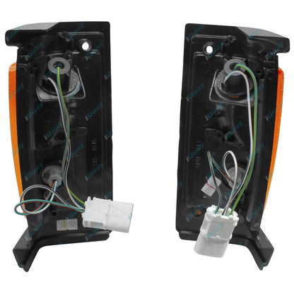 LH+RH Corner Indicator Amber Blinker Lamps for Nissan Navara D21 Ute 1986-1989