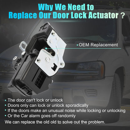 Door Lock Actuator Motor for Chevy Silverado 1500/2500 & GMC