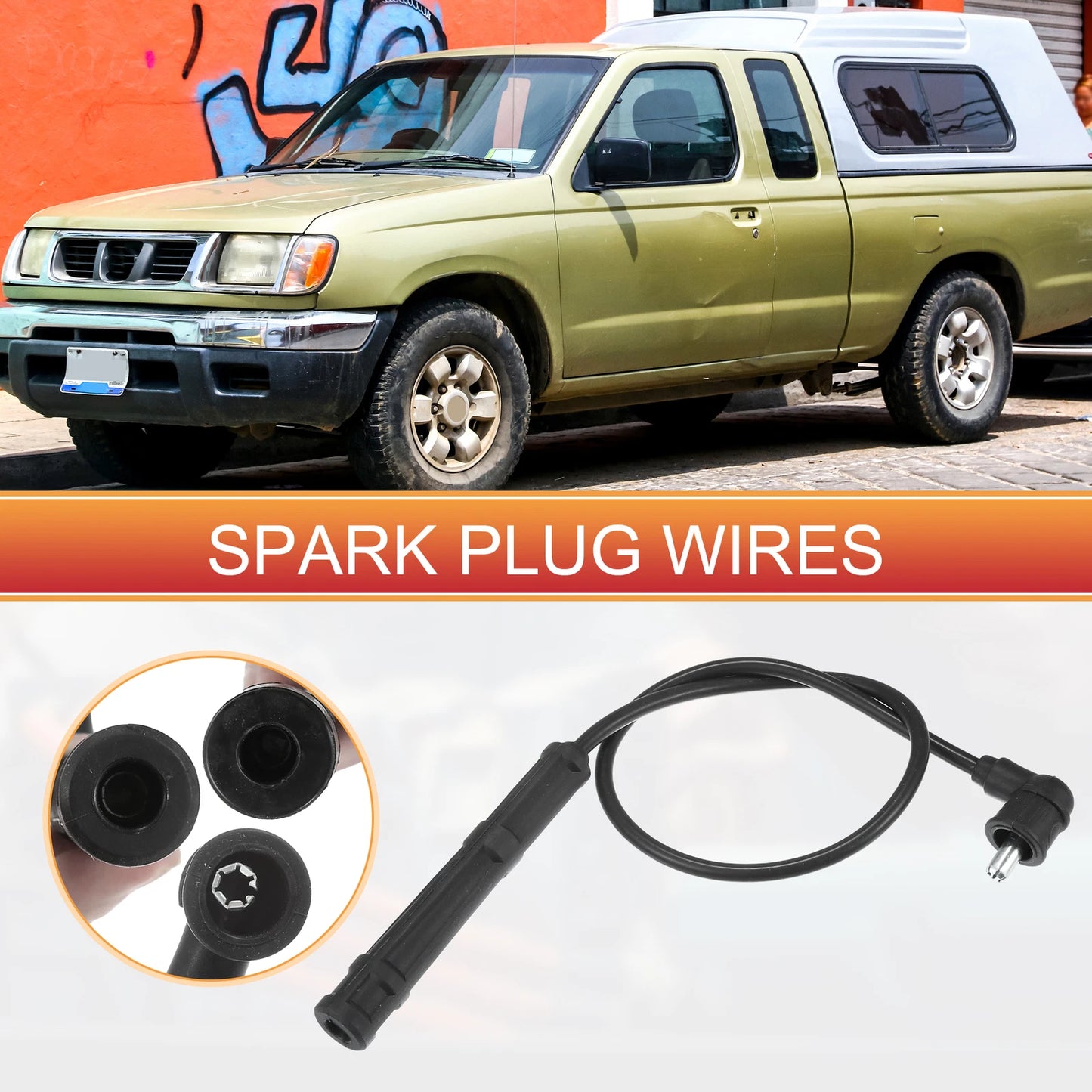 6pcs Spark Plug Wire Ignition Coil Cable for Nissan Frontier (2005-2023)