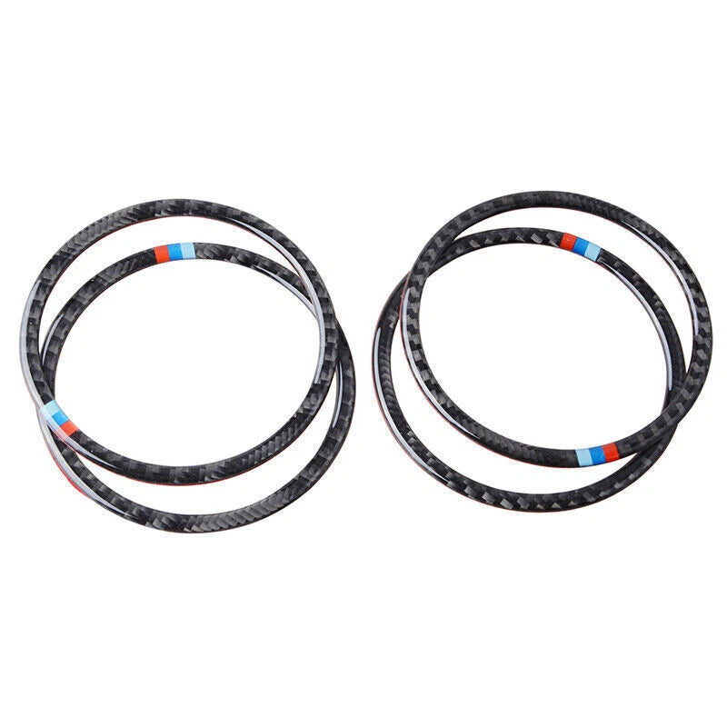 Carbon Fiber Interior Door Speaker Ring Trim for BMW F30 F31 F32 (2012-2019)