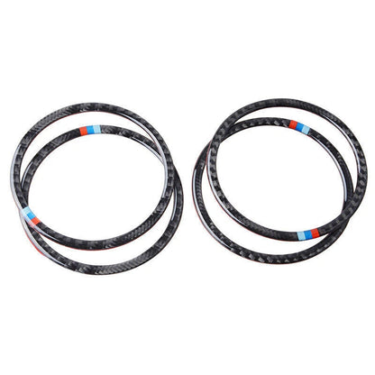 Carbon Fiber Interior Door Speaker Ring Trim for BMW F30 F31 F32 (2012-2019)