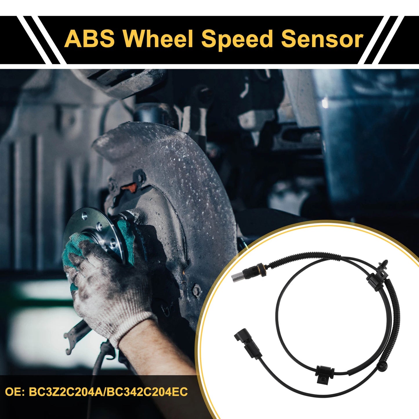 ABS Wheel Speed Sensor for Ford F-250 F-350 F-450 F-550 Super Duty (2011-2016)