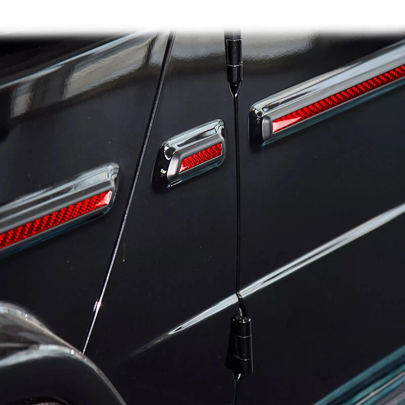 Red Carbon Fiber Side Body Trims for Mercedes G-Class W463 G500 G55 G63 (2012-2018)