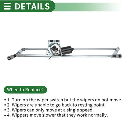 Front Windshield Wiper Motor Linkage Assembly for Dodge Ram 2500