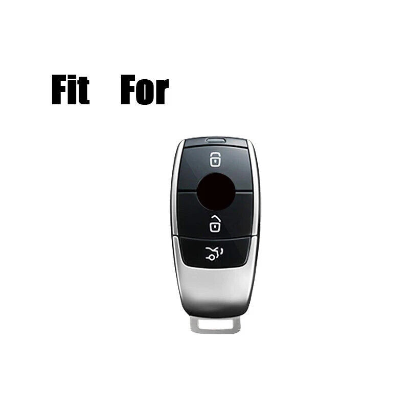 Zinc Alloy Leather Car Key Fob Case Cover for Benz C E S G W213 GLC W177 GLK AMG