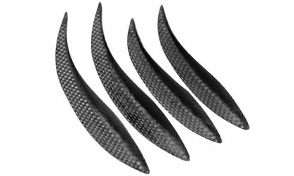 4 x Carbon Fiber Front Bumper Fins for BMW