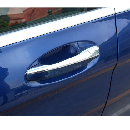 4pcs Chrome Outer Door Handle Cover Trim Fit for Benz C W204 2015-2017