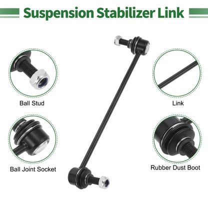 4 Pcs Front Sway Bar Link Ball Joint Suspension Kit for Chevrolet Equinox