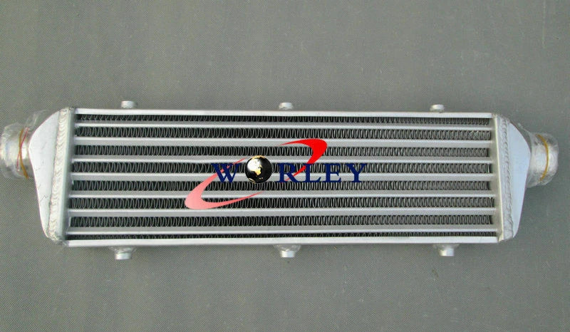 550x140x50mm Aluminum Turbo Intercooler 2.25" Inlet/Outlet for Car Model