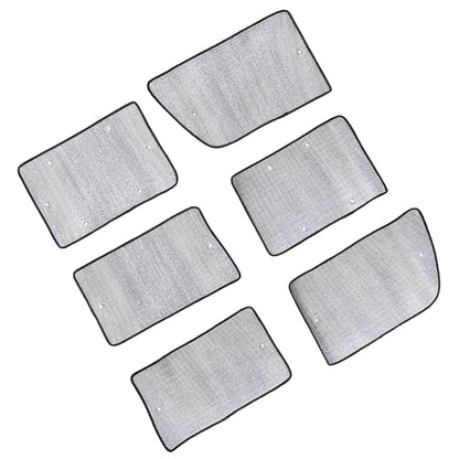 6 x Side Window Sun Shades for Jeep Wrangler 4 Door (2007-2017)
