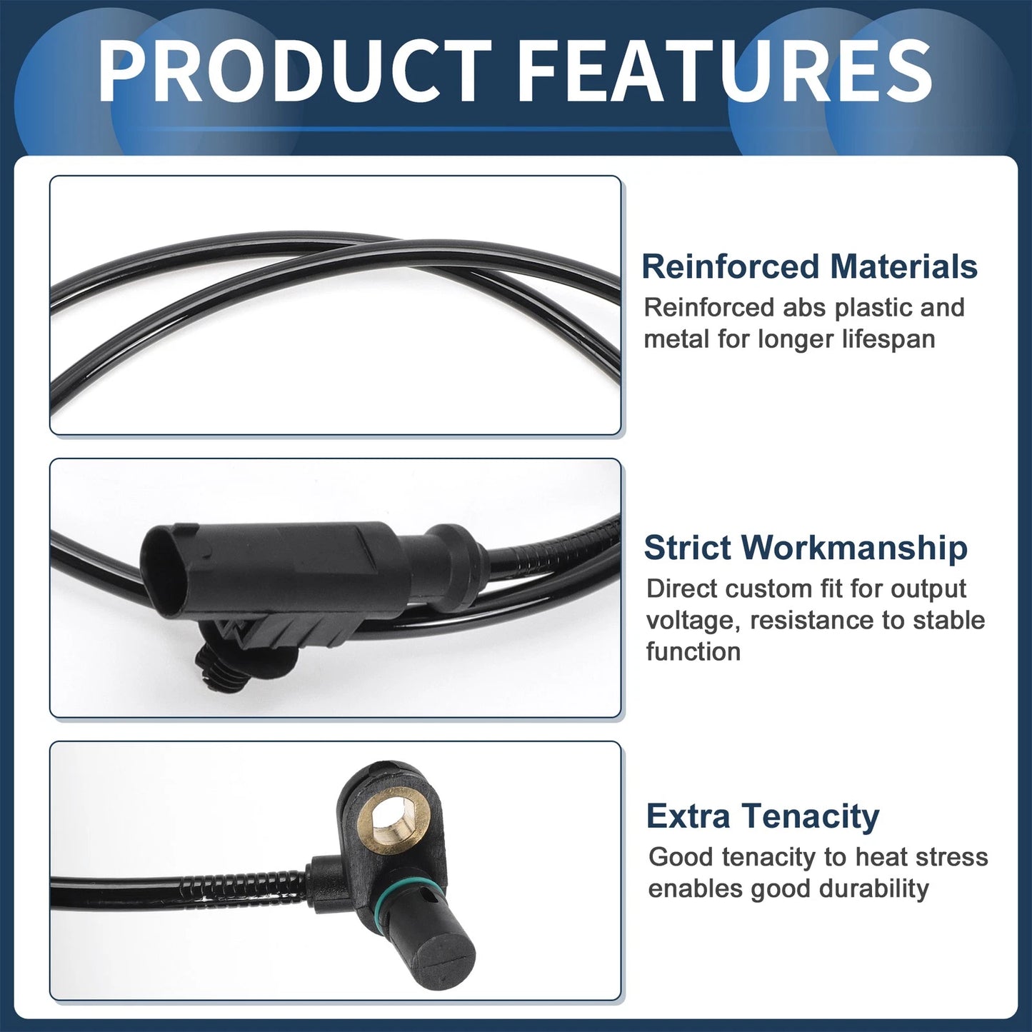 ABS Wheel Speed Sensor for Dodge Durango Front