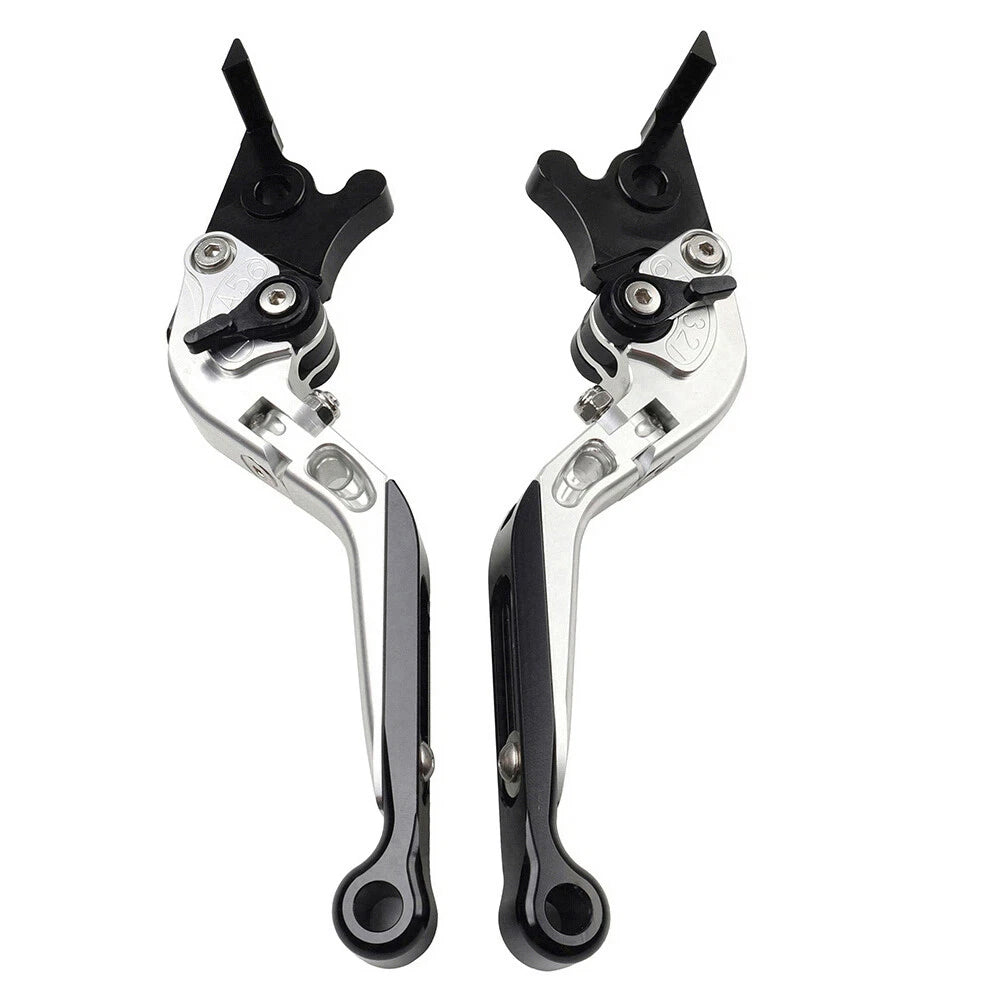 CNC Silver Extendable Brake Clutch Levers for Yamaha YZF R1 R1M R1S R6 MT-09 (2015-2023)