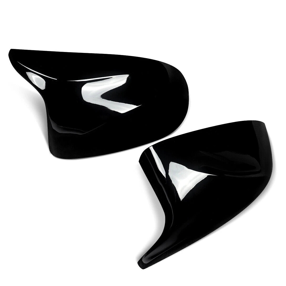 Gloss Black Snap-On Side Mirror Cover Cap for BMW X5 X4 X3 (2014–2018)