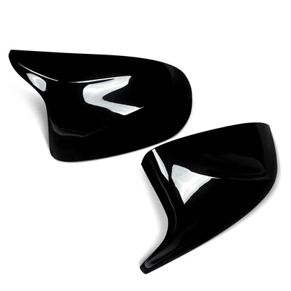 Gloss Black Snap-On Side Mirror Cover Cap for BMW X5 X4 X3 (2014–2018)