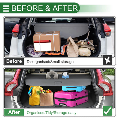 Car Trunk Retractable Cargo Cover for Toyota bZ4X (2023–2025)