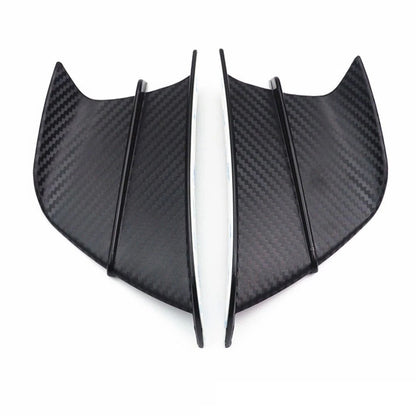 Winglets Deflector Kit Spoiler / 1 x Carbon Fiber Plastic for Motorcycle