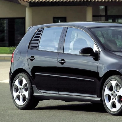 Gloss Black Side Rear Window Louver Shutter Cover Trim for Golf Mk5 (2004-2009)
