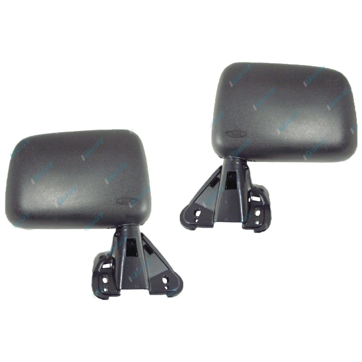 LH+RH Black Manual Door Mirrors Pair for Toyota Hilux 1983-2004 Left Right L+R