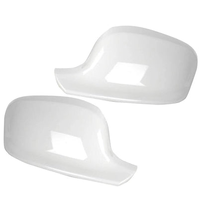 Pair White Mirror Cover Caps for BMW X3 F25 (2011-2014)