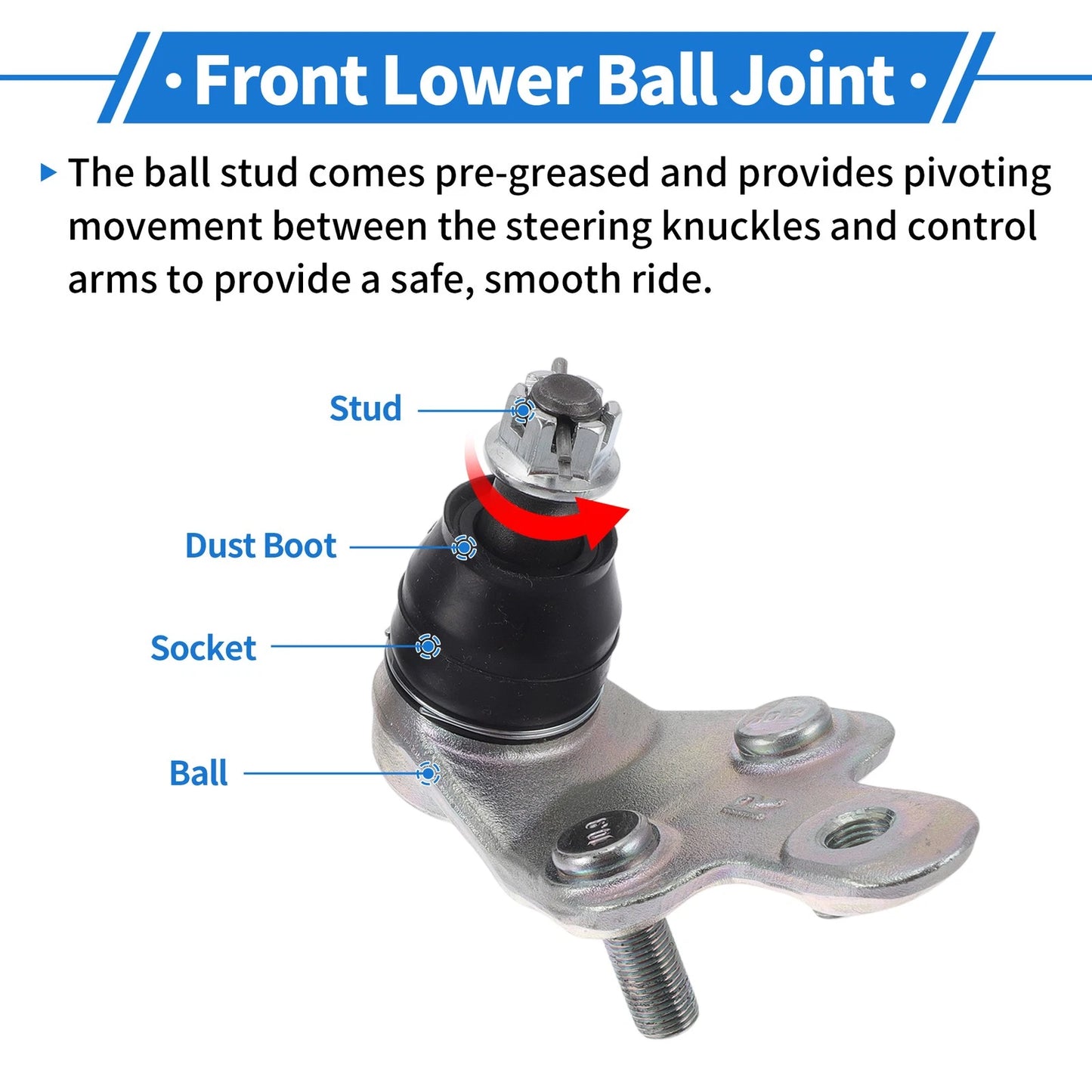 Front Lower Ball Joints for Toyota Avalon (2005-2018)