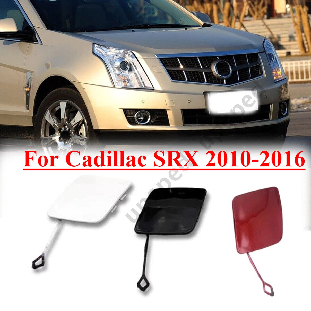 Front Bumper Towing Tow Hook Cover Cap for Cadillac SRX (2010–2016)