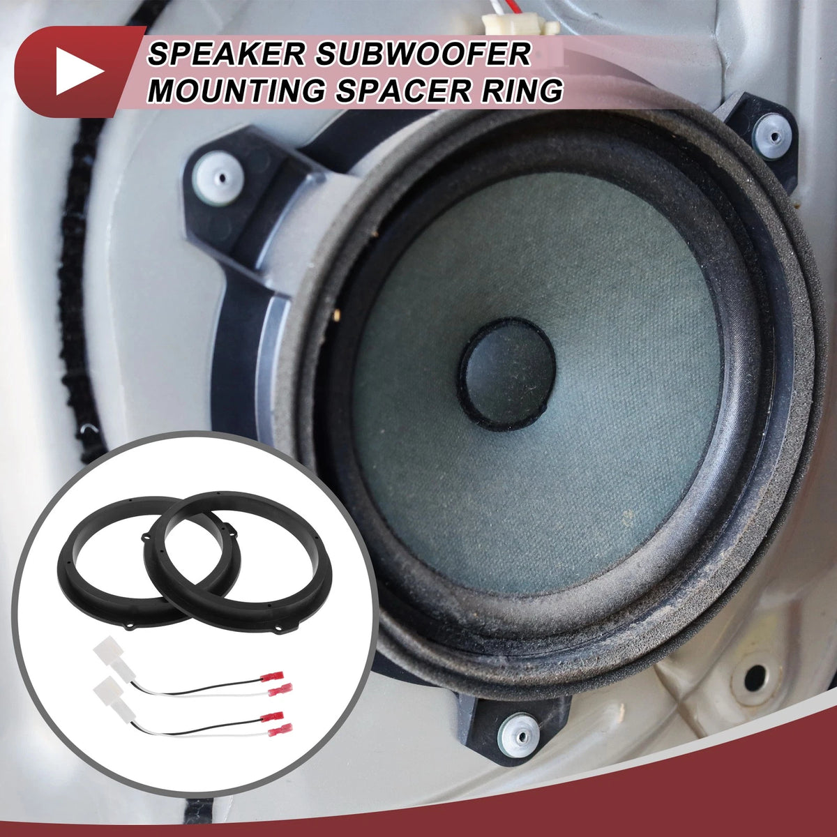 6.5" Speaker Spacer Ring Adaptor for Ford Bronco Sport (2021) - 2 x Set